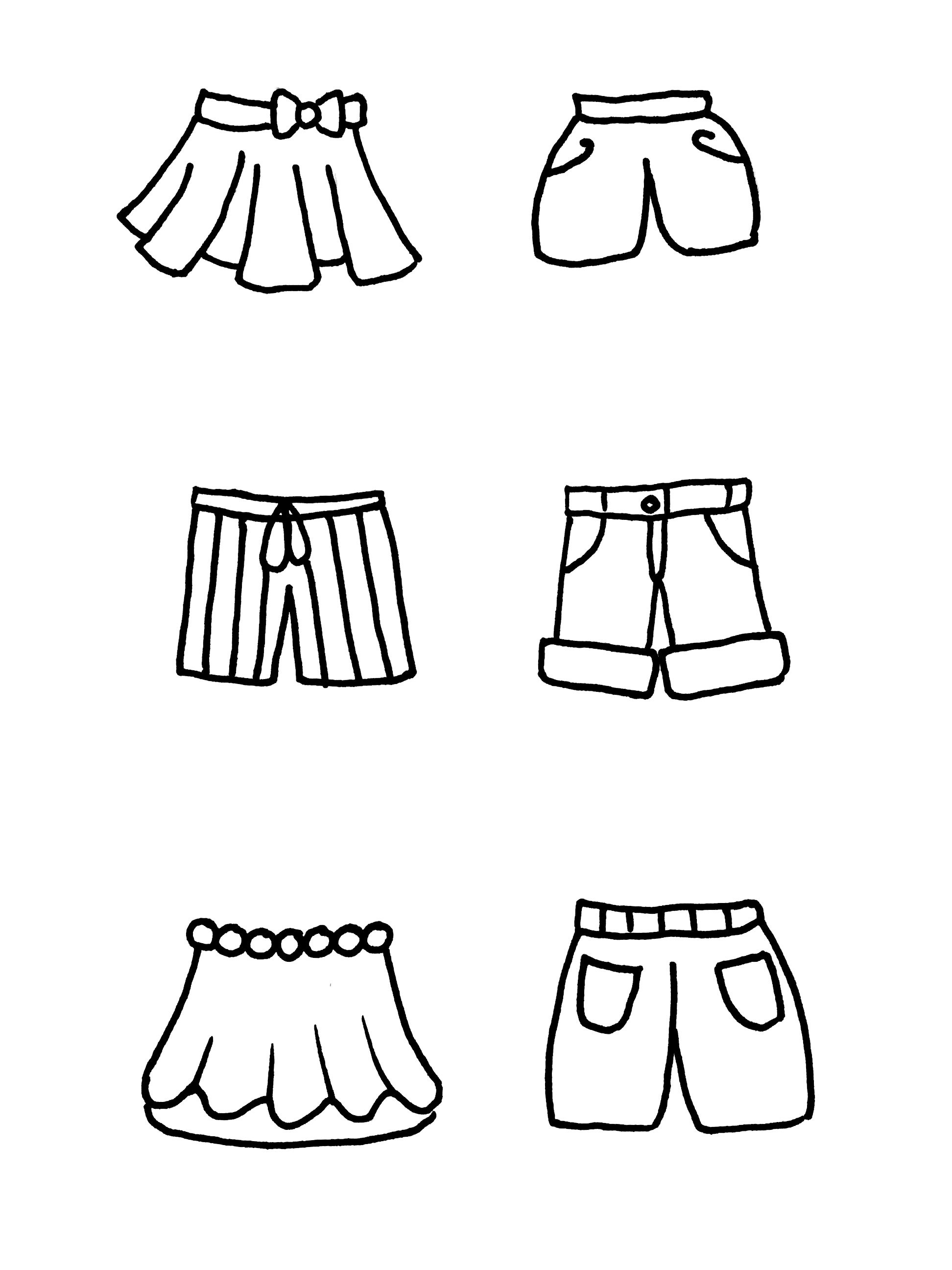热乎乎的简笔画 可爱卡通服装手账素材大放送